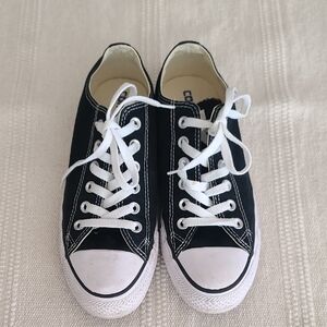 Black and White Canvas Sneakers